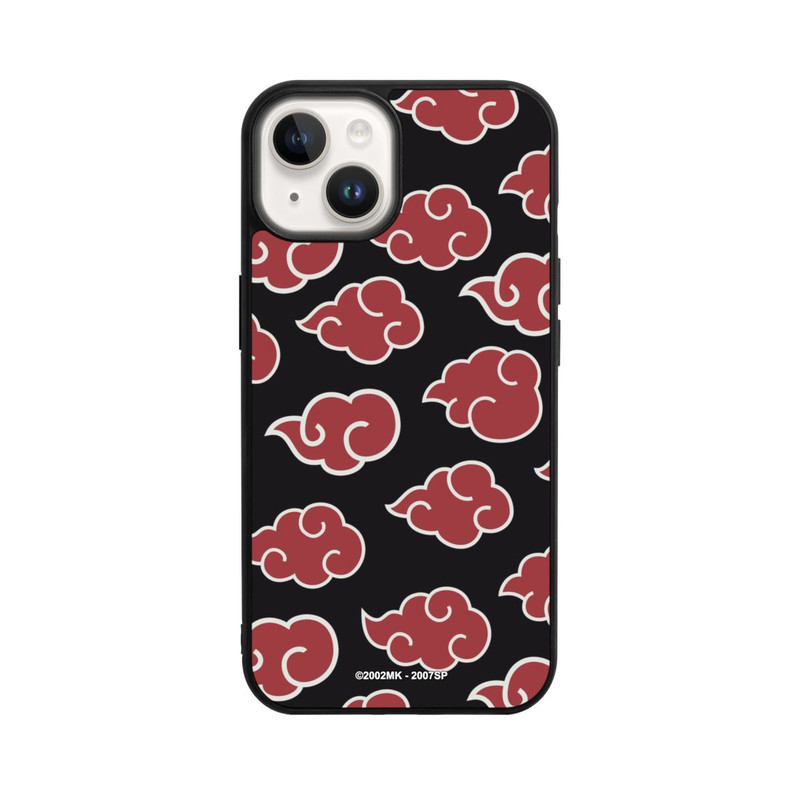 iPhone 14 Base Case Akatsuki Pattern Black Big