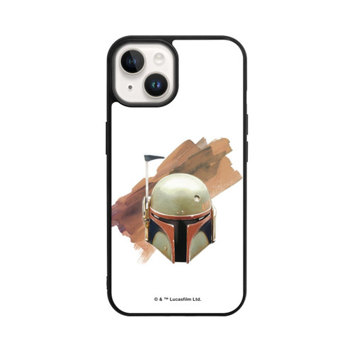 Apple iPhone 14 Base Case Boba Fett Helm Weiß