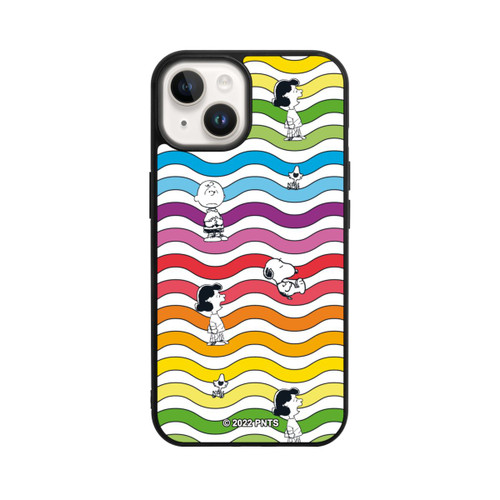 Apple iPhone 14 Base Case Snoopy Pattern Rainbow