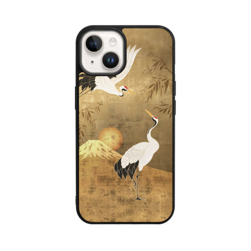 Apple iPhone 14 Base Case Kraniche Gold Japan 1