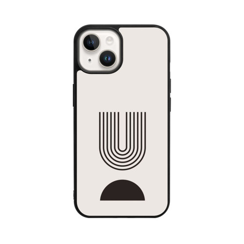 Apple iPhone 14 Base Case Moderne Kunst Schwarze Linien