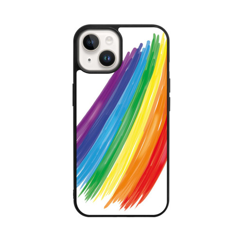 Apple iPhone 14 Base Case Rainbow Paint Brush