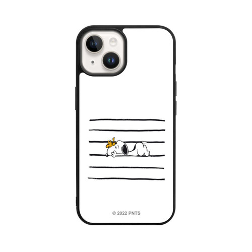 Apple iPhone 14 Base Case Snoopy Woodstock Streifen