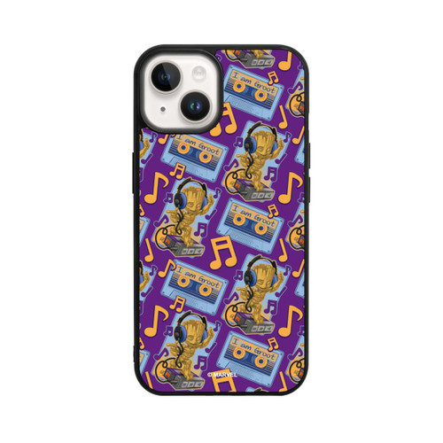 Apple iPhone 14 Base Case Groot Comic Headphones Guardians of the Galaxy
