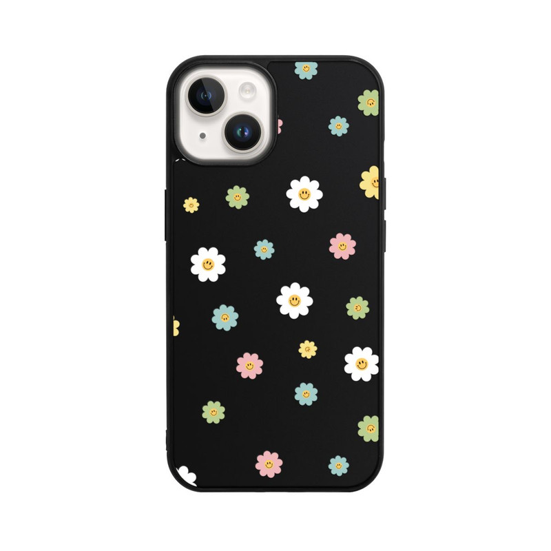 iPhone 14 Base Case Flower Power klein transparent