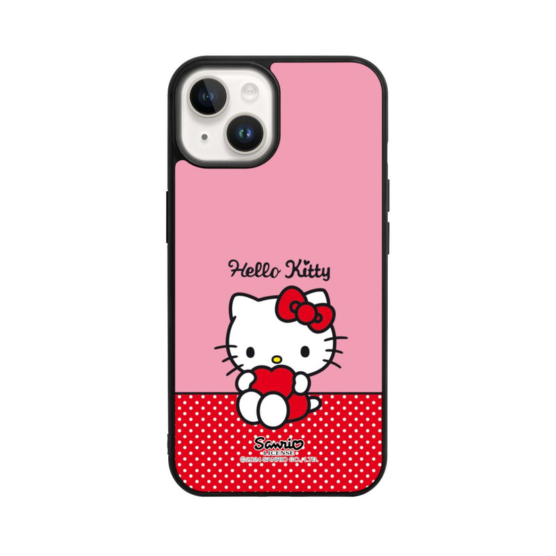 iPhone 14 Base Case Hello Kitty sitzend mit Herz