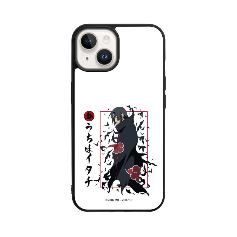 iPhone 14 Base Case Itachi Krähen Weiß