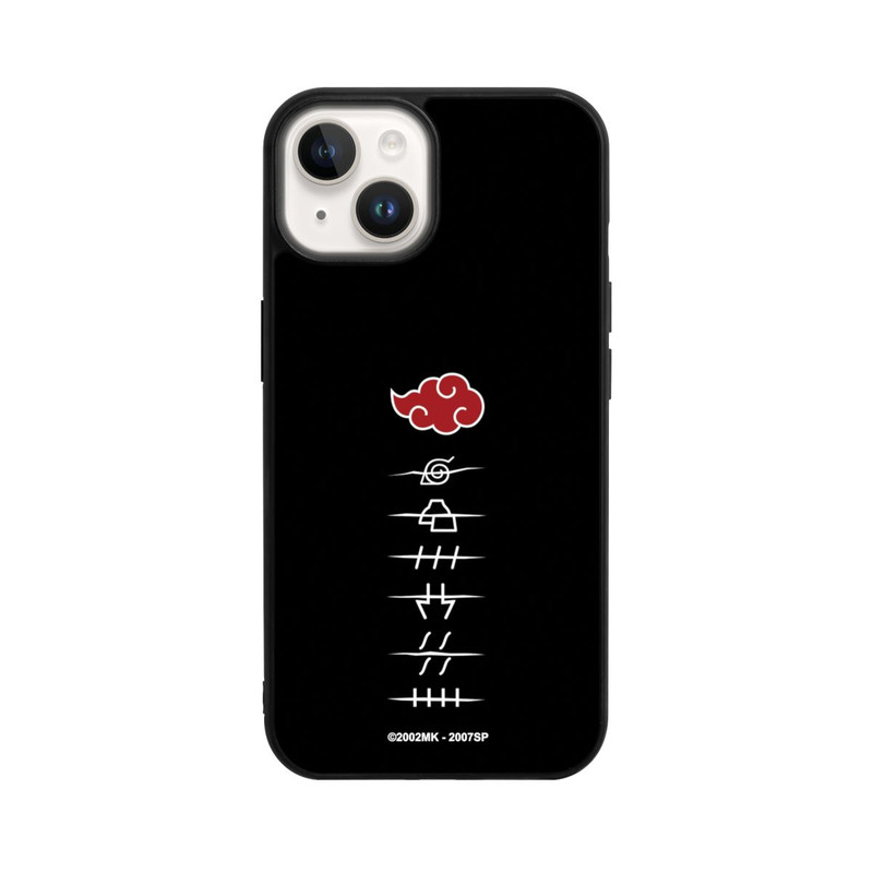 iPhone 14 Base Case Akatsuki Mitgliedssymbole Schwarz