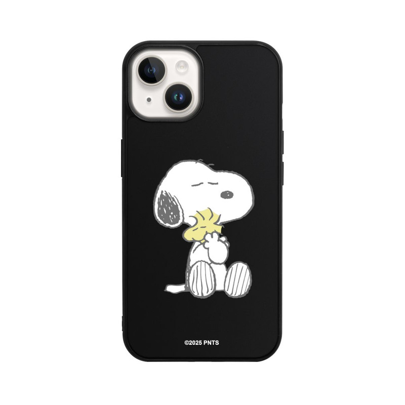 iPhone 14 Base Case Snoopy And Woodstock Cuddling transparent