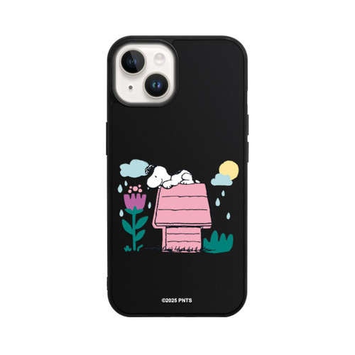 Apple iPhone 14 Base Case Snoopy Hundehütte Frühling transparent