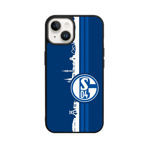 Apple iPhone 14 Base Case Schalke 04 Skyline Blau