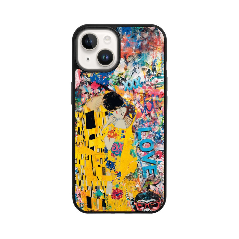 iPhone 14 Base Case Graffiti Kiss
