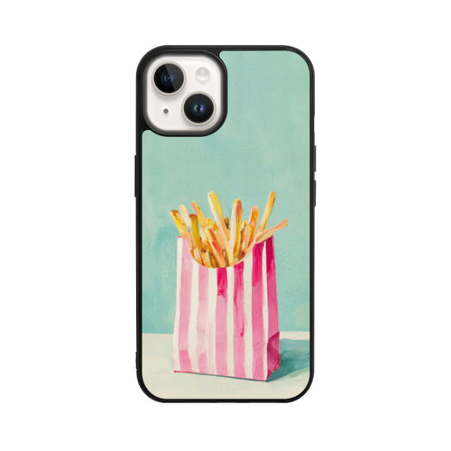 Apple iPhone 14 Base Case Retro Pommes Blau Watercolor