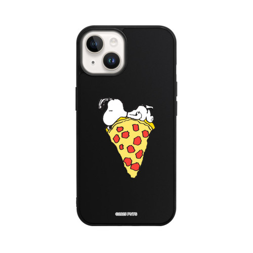 Apple iPhone 14 Base Case Snoopy Pizza Transparent