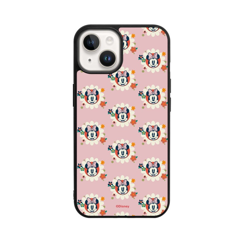 iPhone 14 Base Case Minnie's Magic Flowers Retro Pattern