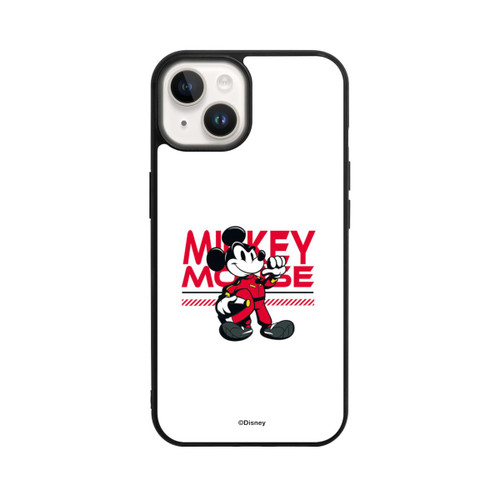 Apple iPhone 14 Base Case Micky Maus Rennfahrer Weiß