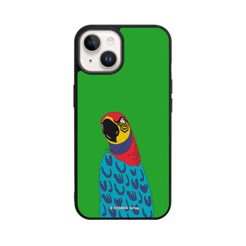 Apple iPhone 14 Base Case Drei Fragezeichen und der Super-Papagei