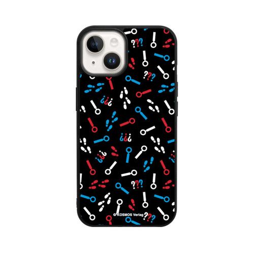 Apple iPhone 14 Base Case Drei Fragezeichen Detektiv Muster