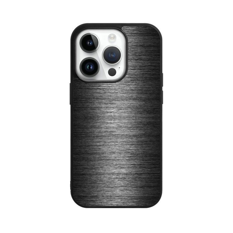 iPhone 14 Pro Base Case Metal Look - Anthrazit