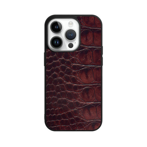 Apple iPhone 14 Pro Base Case Kroco Dunkelbraun