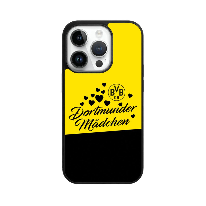 iPhone 14 Pro Base Case BVB Dortmunder Mädel Herzen