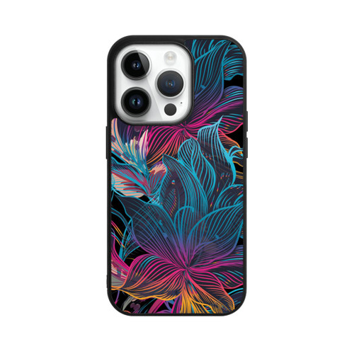 Apple iPhone 14 Pro Base Case Neon Flower Power