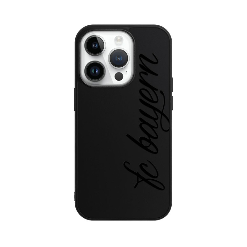 iPhone 14 Pro Base Case Schwarzes FCB Girlmotiv - ohne Hintergrund