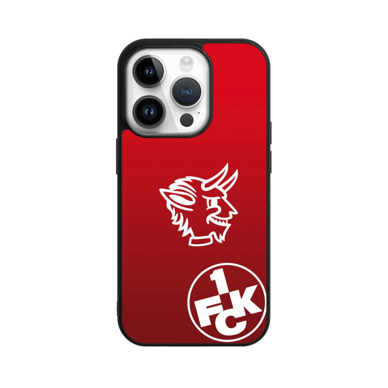 iPhone 14 Pro Base Case Teufelskopf FCK auf Rot