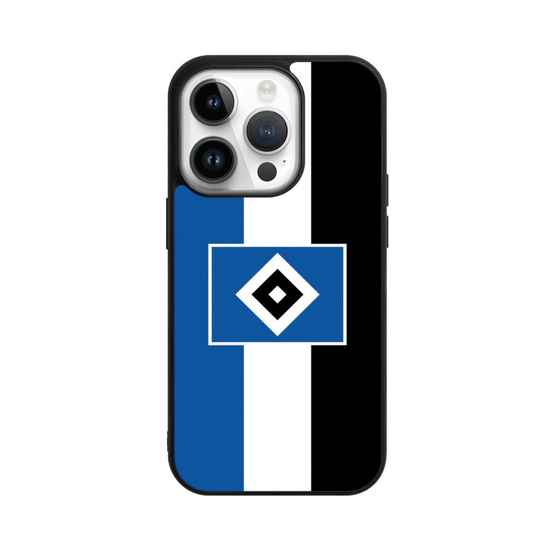 iPhone 14 Pro Base Case HSV Streifen - Blau-Weiß-Schwarz