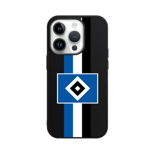 Apple iPhone 14 Pro Base Case HSV Streifen - Blau-Weiß-Schwarz - ohne Hintergrund