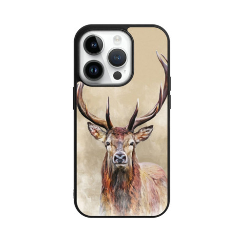 Apple iPhone 14 Pro Base Case Gezeichneter Hirsch
