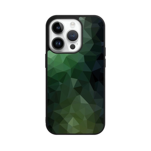 Apple iPhone 14 Pro Base Case Polygonal Mosaic Green