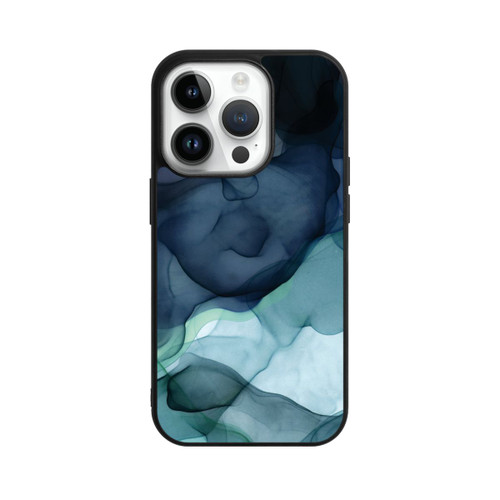 Apple iPhone 14 Pro Base Case Flüssig Kunst Dämmerungsstimmung