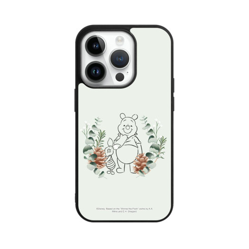 Apple iPhone 14 Pro Base Case Grüne Liebe Puuh und Ferkel