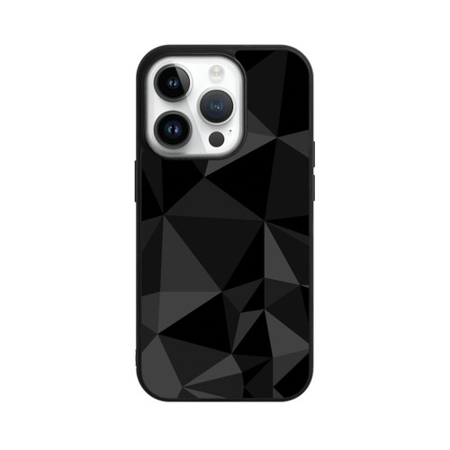 Apple iPhone 14 Pro Base Case Polygonmuster schwarz