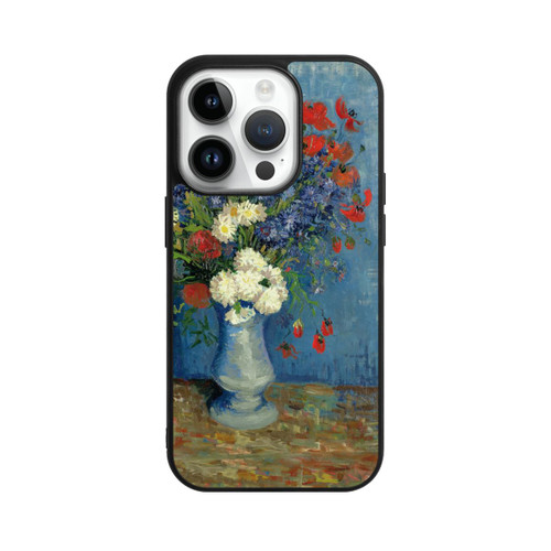 Apple iPhone 14 Pro Base Case Stillleben Vase mit Kornblumen und Mohnblumen von Vincent Van Gogh