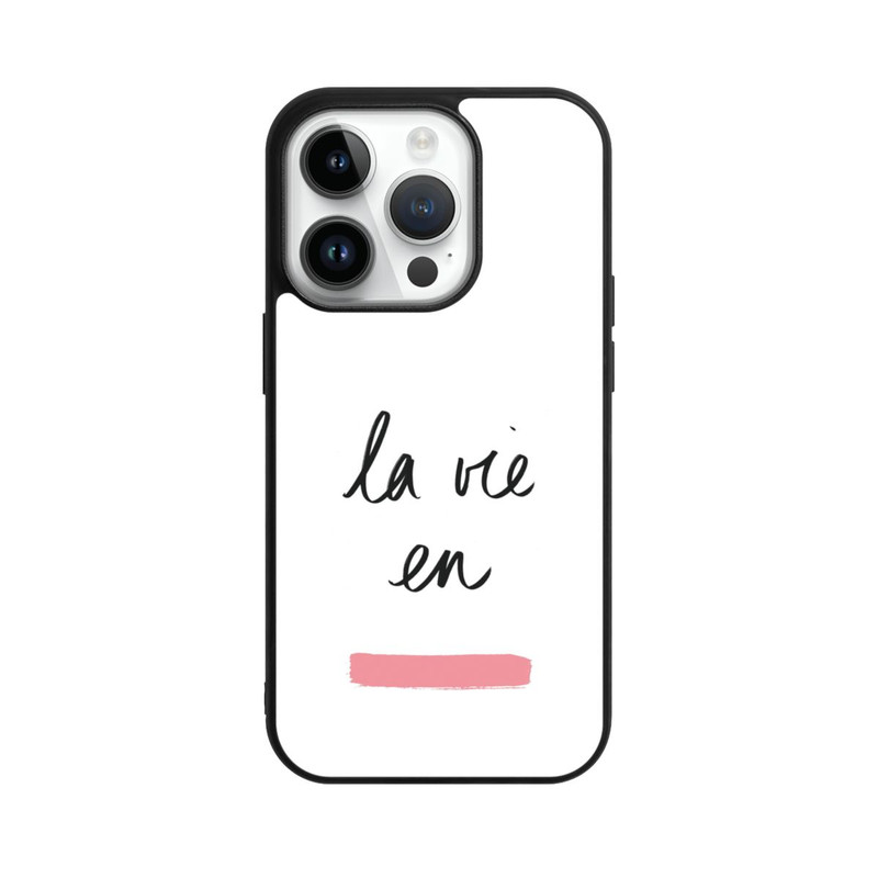 iPhone 14 Pro Base Case La Vie en Rosa
