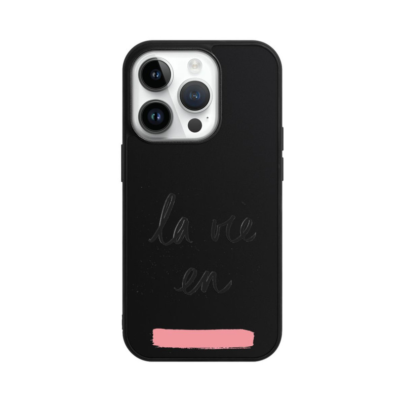 iPhone 14 Pro Base Case La vie en Rosa Transparent