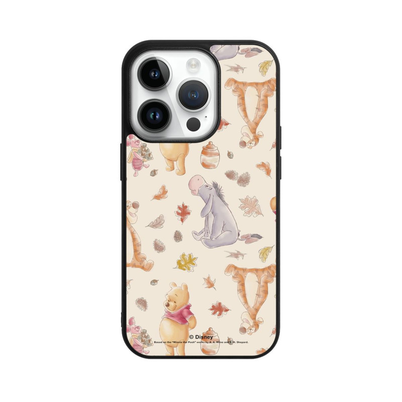 iPhone 14 Pro Base Case Winnie Puuh und Freunde Nostalgie-Muster