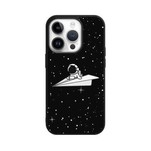 Apple iPhone 14 Pro Base Case Astronaut Paper Plane Comic