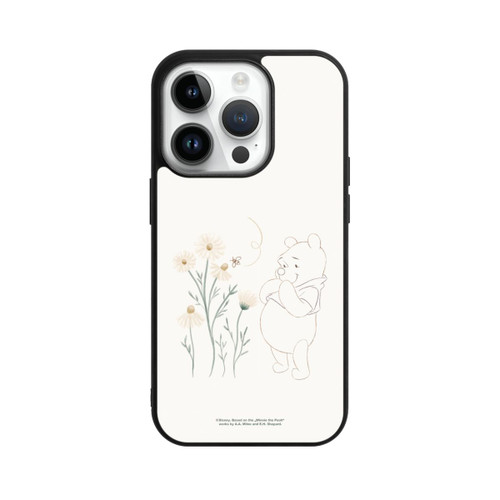 Apple iPhone 14 Pro Base Case Winnie Puuh sieht sich Gänseblümchen an