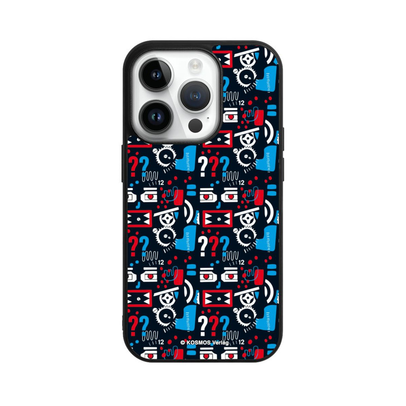 iPhone 14 Pro Base Case Drei Fragezeichen Wildes Muster