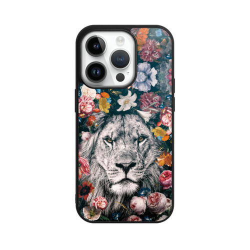 Apple iPhone 14 Pro Base Case Lion Flowers