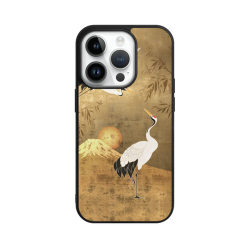 Apple iPhone 14 Pro Base Case Kraniche Gold Japan 1