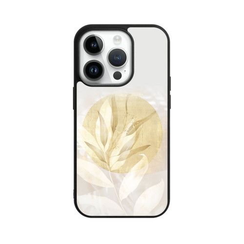 Apple iPhone 14 Pro Base Case Boho Gold Blumen Kunst