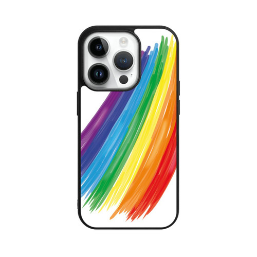 Apple iPhone 14 Pro Base Case Rainbow Paint Brush
