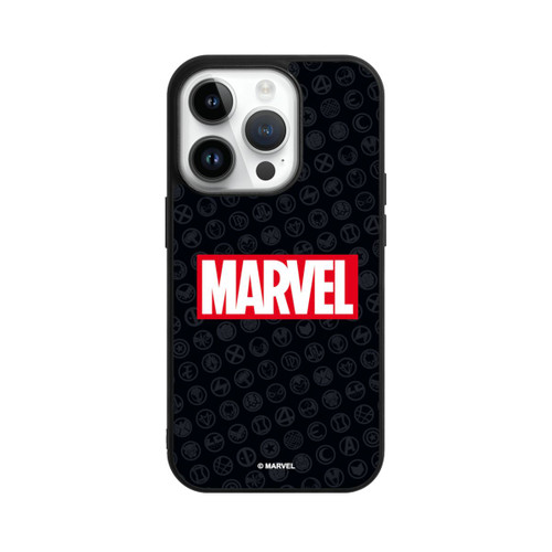 Apple iPhone 14 Pro Base Case Marvel Logo Black Red 