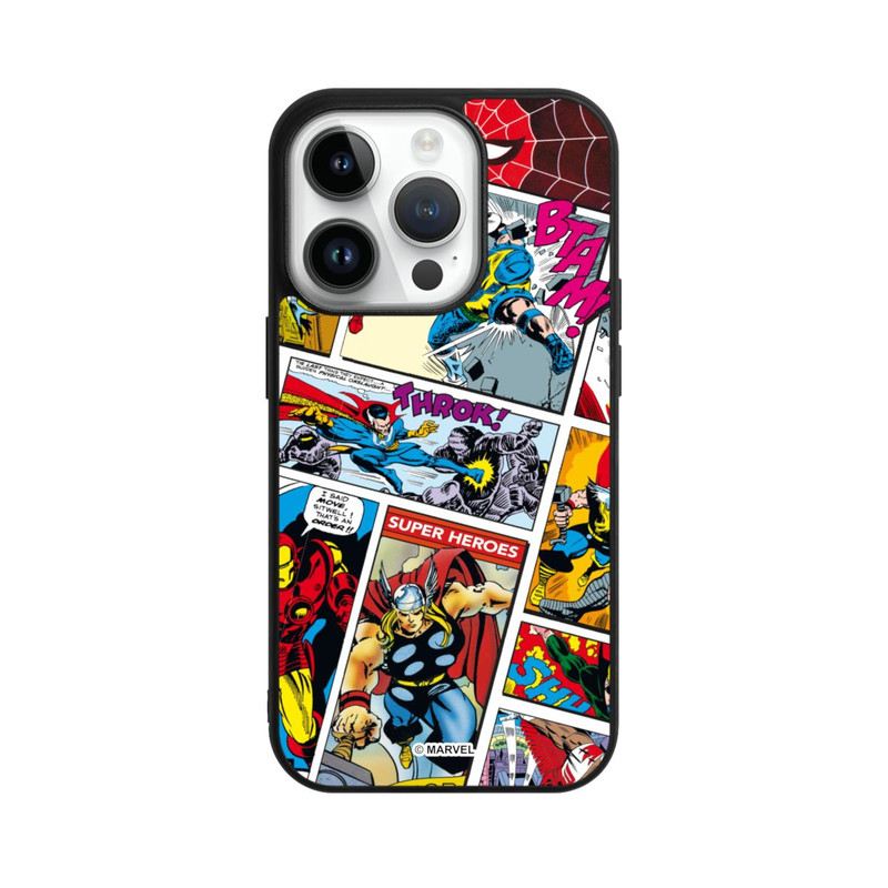 iPhone 14 Pro Base Case Marvel Retro Comic Blue