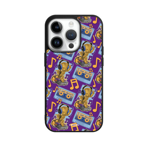 Apple iPhone 14 Pro Base Case Groot Comic Headphones Guardians of the Galaxy