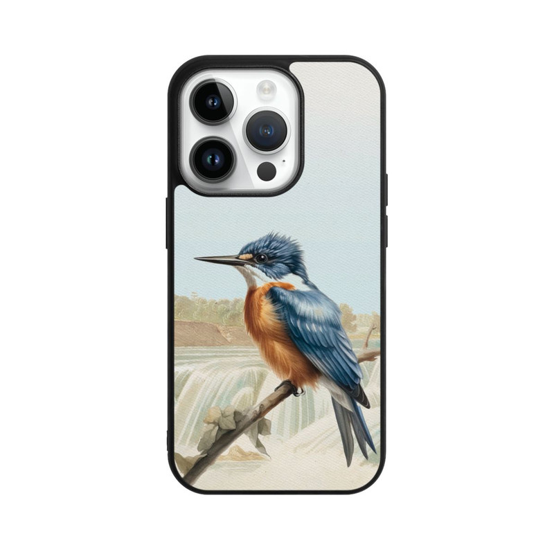 iPhone 14 Pro Base Case Eisvogel Retro